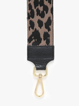 Schouderriem Milano Bruin caviar - CA25LGOB-vue-porte